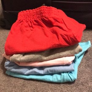 Size Youth M soffe shorts pack of 5